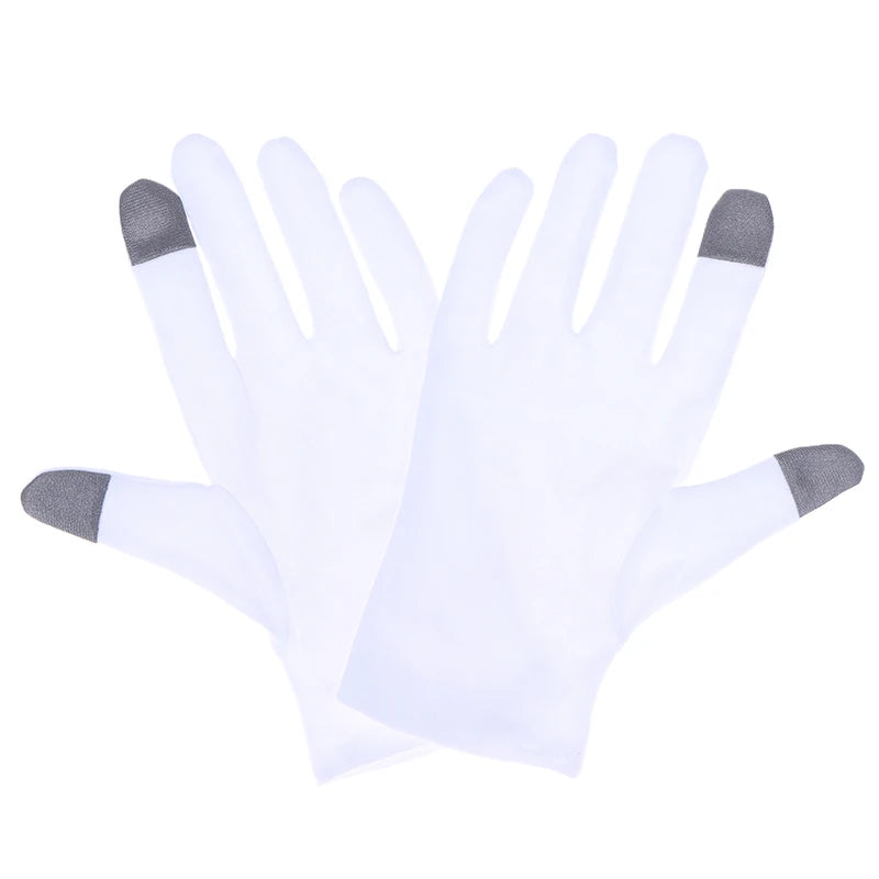 Soft Cotton Moisturizing Gloves For Dry Cracked Hands Bedtime Spa Treatment Lotion Locking Exfoliating