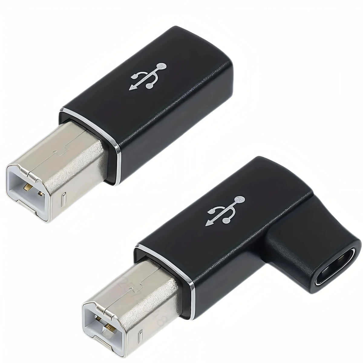 USB C female to Midi 90 degree adapter, USB C to male USB B printer adapter, compatible with printers, MIDI, electronic pianos,i