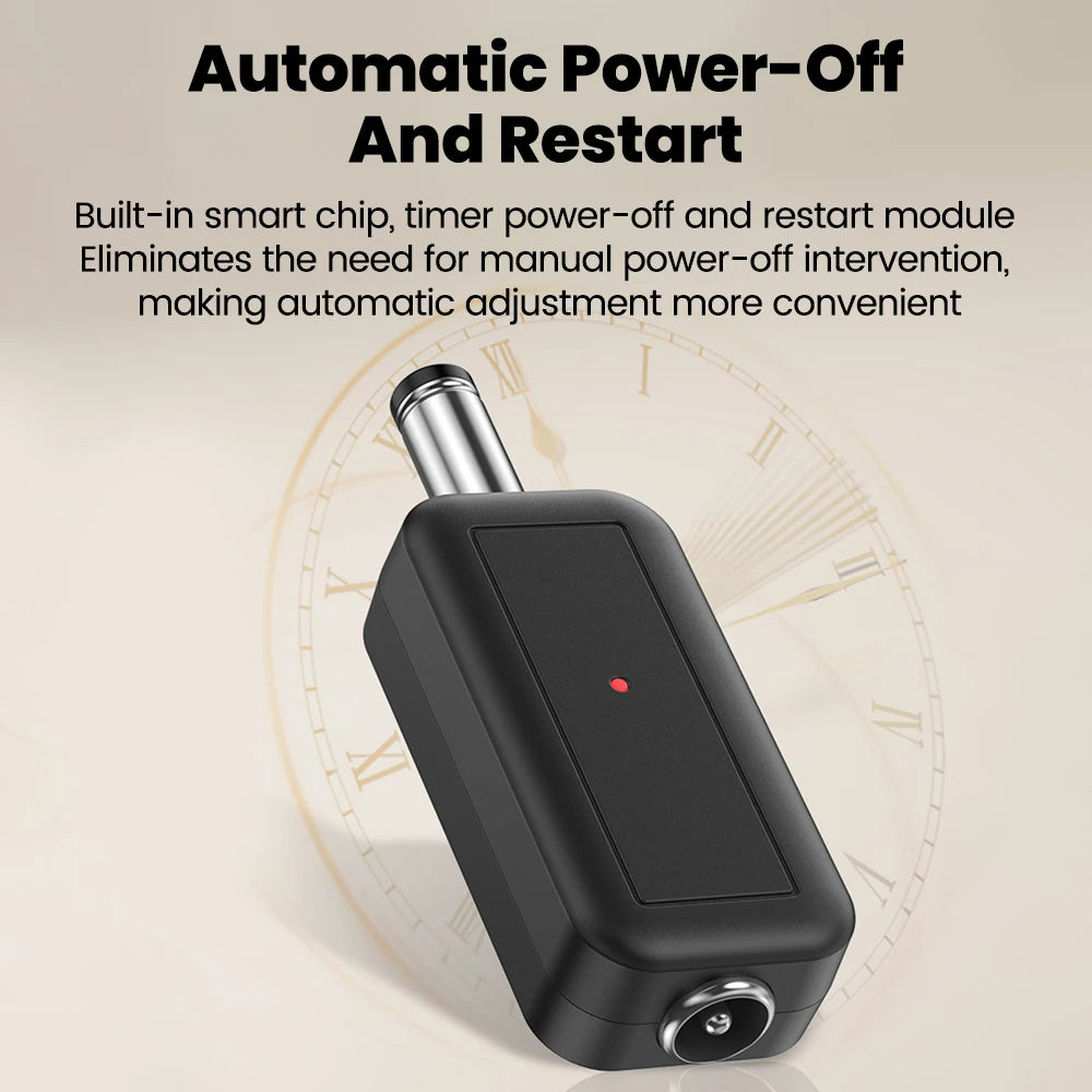 DC WiFi Auto Reboot Router Controller 24H Automatic Power Off Reset Tool 5.5x2.1mm Restart Control Line 5V-24V