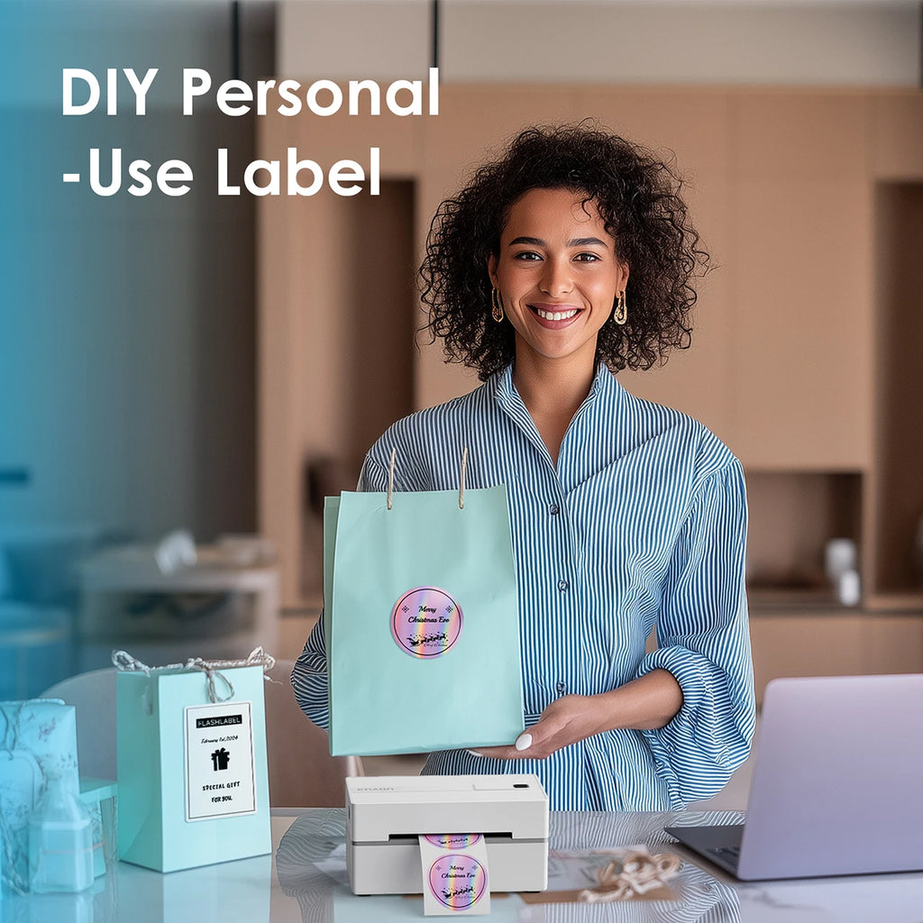 Thermal Label Printer -4x6 Shipping Label Printer for Small Business, Home Use - Compatible with Android, iPhone and Windows