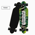 Korean Style Mini Dancing Four-Wheel Short Skateboard, Street Cruising Portable Commuter Skate Board for Adults Teenagers Boys