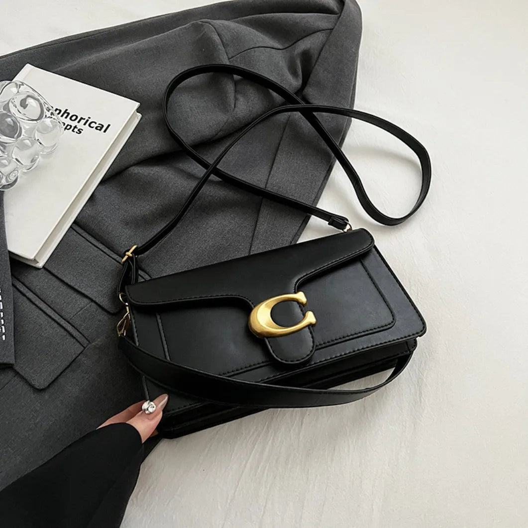2026 new European retro classic fashionable versatile chain flap crossbody bag, suitable for women to match