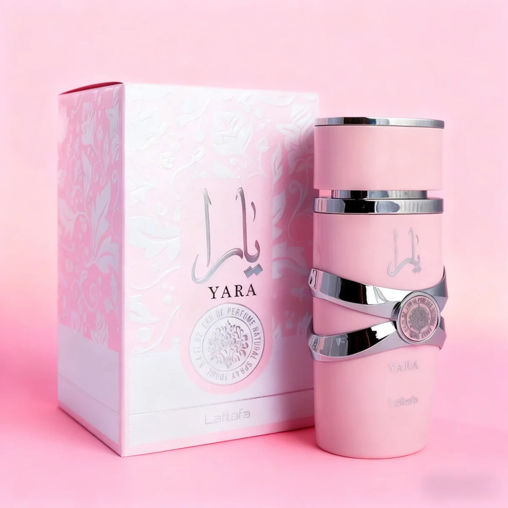 Lattafa Yara Eau De Parfum for Women Mens 100ml 3.4oz Long Lasting Fragrance Vanilla Gourmand Fruity Floral Arabian Perfume Gift for Unisex