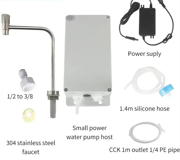 Automatic Water Suction Pump 12V Electric Water Pump Faucet Galley 1.5 L/ min Caravan Motorhome Boat Kitchen Water Pump
