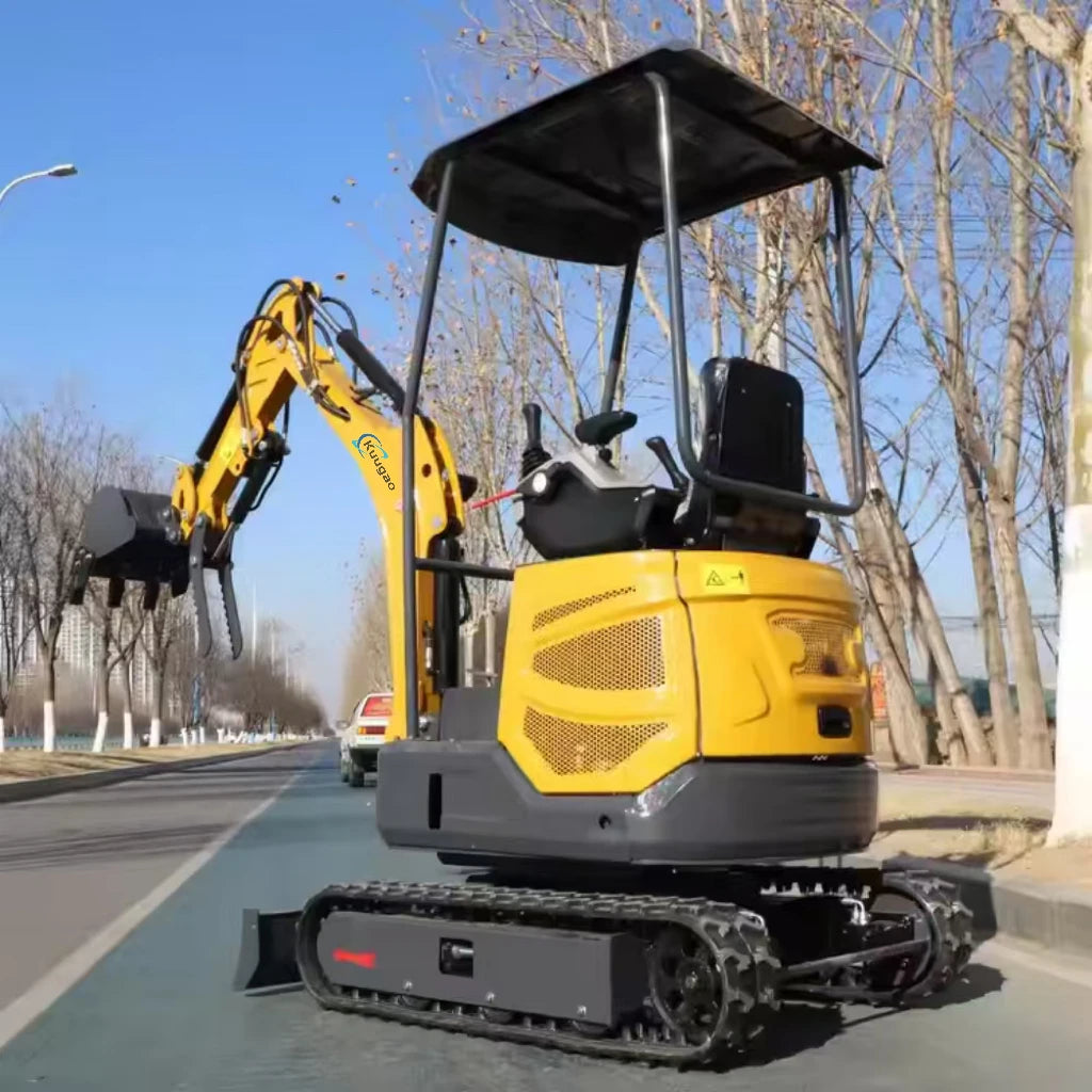 Mini Excavator 1.5 ton 1.8 ton Customized Free Shipping Multi-function  Kubota Engine Digger Small Crawler Farm Excavators Home