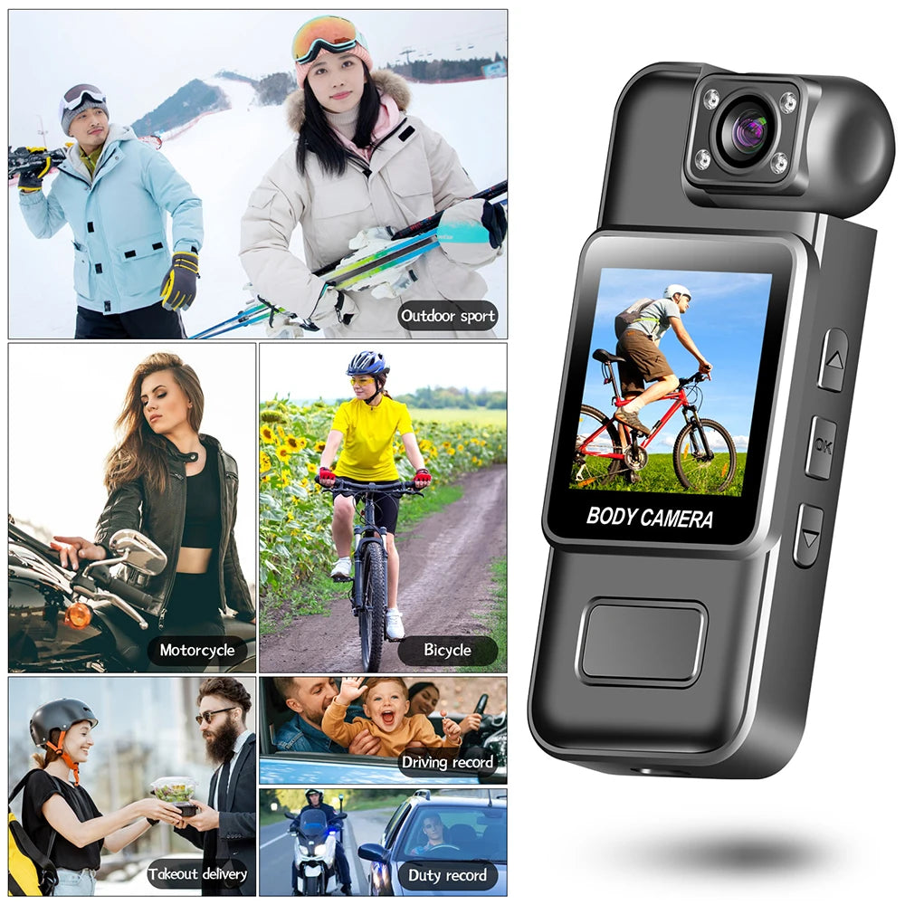 Digital Camera Wifi Ultra HD 4K Wifi Portable Video Recorder Police Infrared Night Vision Sports Camera DV Riding Camcord
