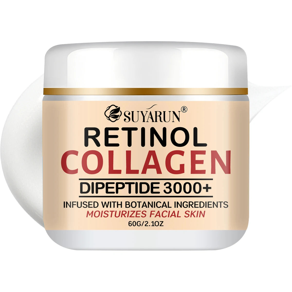 SUYARUN Retinol Collagen Face Cream Hydrating Moisturizing Anti-Aging Wrinkle Firming Night Cream for All Skin Types.