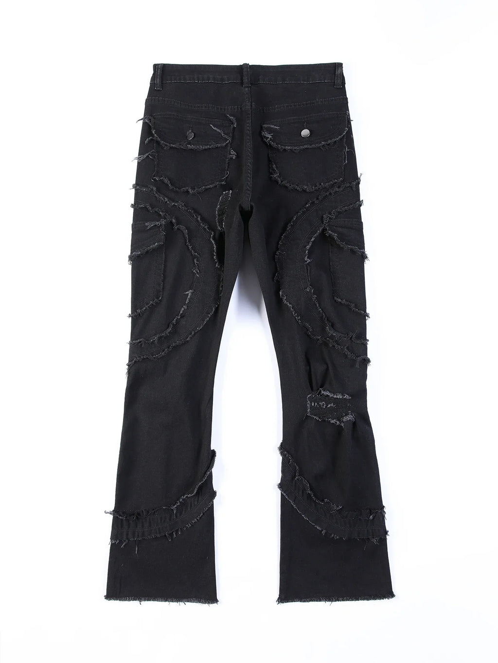 2025 New Men Ripped Stacked Jeans Distressed Slim Fit Skinny Straight Leg Jeans Fashion Hip Hop Denim Pants Casual Streetwear