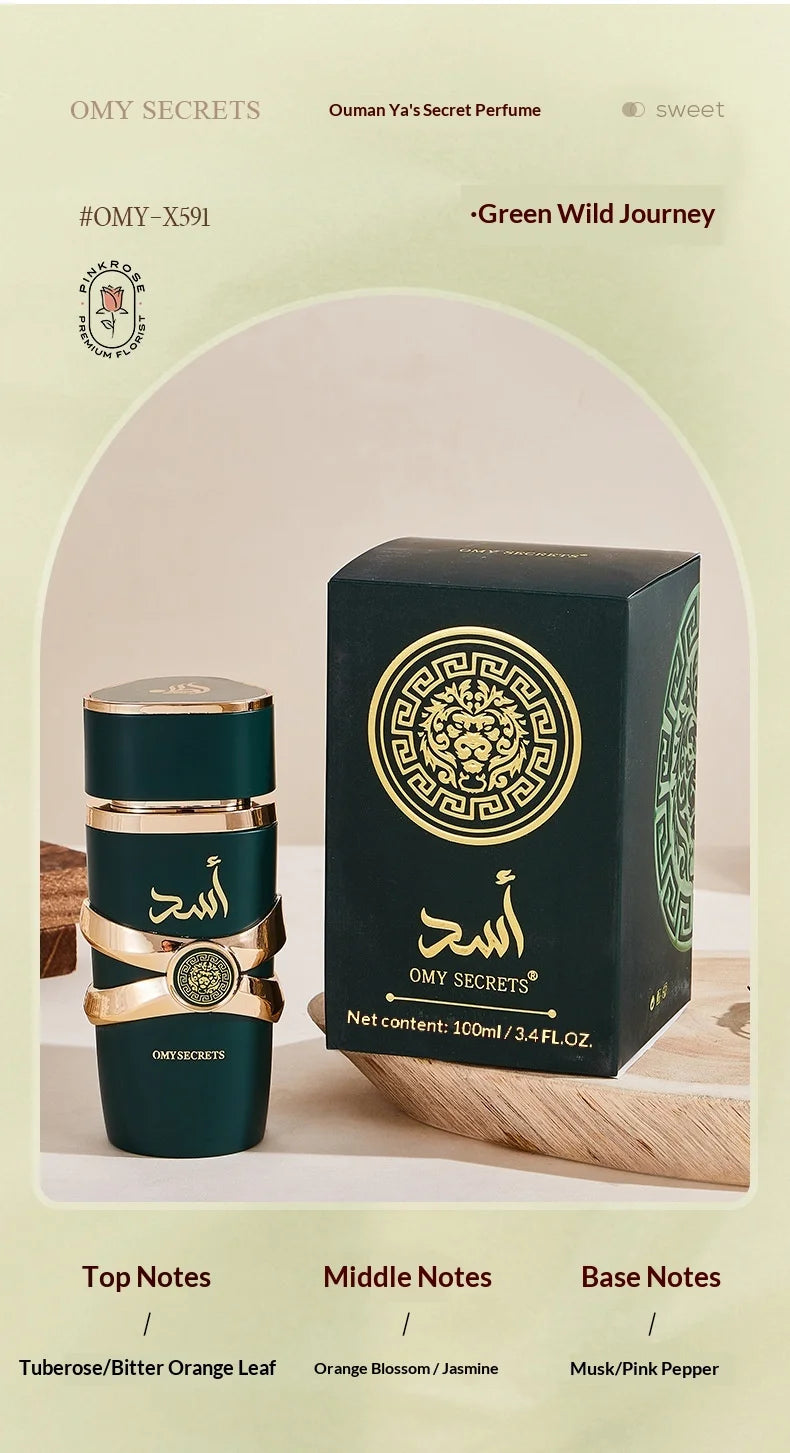 Perfume Oud Wood Men Sandalwood Perfume Long Lasting Arabian Attract Women Gift Gentleman Unisex Floral Spray Flirting Pheromone