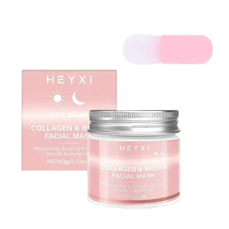 Collagen Peel Mask, Biotin Collagen Wrap Mask Day and Night, Deep Hydration, Night Care Mask Cream.