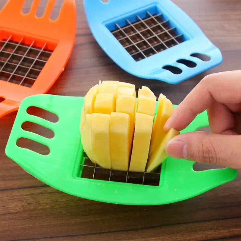Multifunctional Potato Slicer Cutter Chopper, French Fries Maker Vegetable Fruit Cutting Tool Home Kitchen Gadgets Accessories