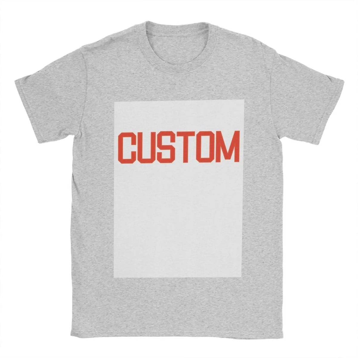Premium Customized T Shirt Logo Picture Printing 100% Cotton Custom Brand T-Shirt Short Sleeved Print Your Own Design O Neck Tee