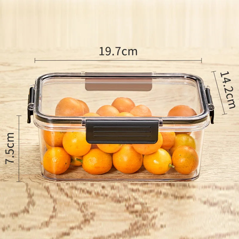 Portable Lunch Box for Kids School Microwave Transparent Bento Box with Compartments Salad Fruit Food Sealed Jar Container Box
