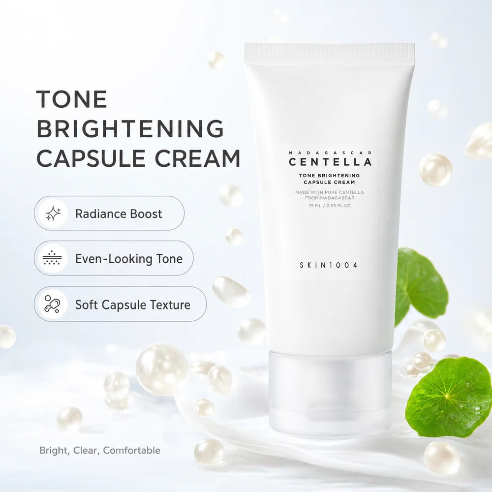 Korean Skincare Centella Face Cream Series,Tea-Trica Soothing,Tone Brightening,Hyaluronic Acid Poremizing Light Gel Cream 75ml