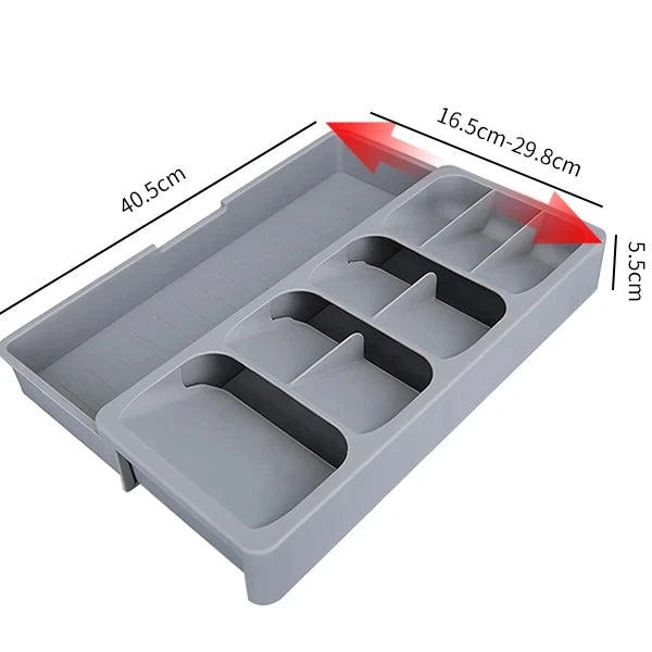 Expandable Silverware Organizer for Drawer with Knife Holder Kitchen Utensil Knife Drawer Organizer Cutlery Organizer in Drawer