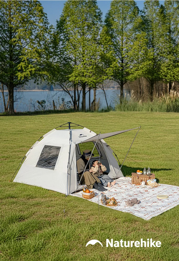 Naturehike Ango S  3 4 Person Tent Outdoor Automatic Tent Family Waterproof Park Tent One-Touch Tent Portable Sun Shelter Tent