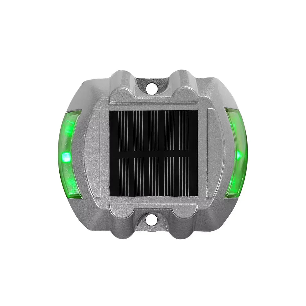 Smart Solar Road Studs with Motion Sensor - 6 LED Auto-Dimming Warning Lights IP68 Waterproof for Driveways/Parking Lots