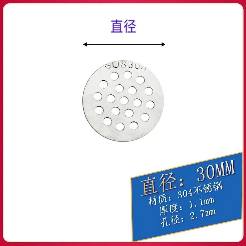 Drain Cover Bathroom Tool 304 Stainless Bathroom Accessories Sink Strainer Drains Cover Floor Drain Pad Hair Filter