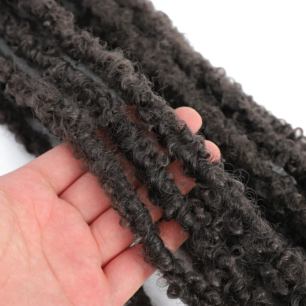 12 14 18 24 36 Inches Distressed Butterfly Locs Crochet Hair Faux Locs Crochet Braids Messy Soft Locs Braiding Hair Extensions