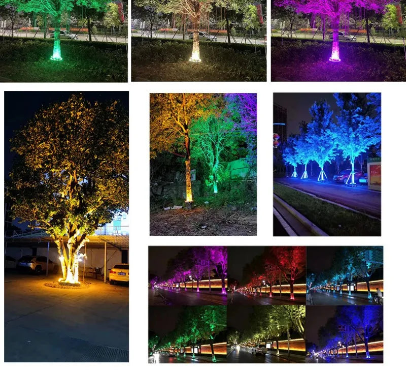 1PCS 12W LED Landscape Tree Light Outdoor Spotlight AC220V DC24V High Power Gazebo Tree Column Garden Illumination