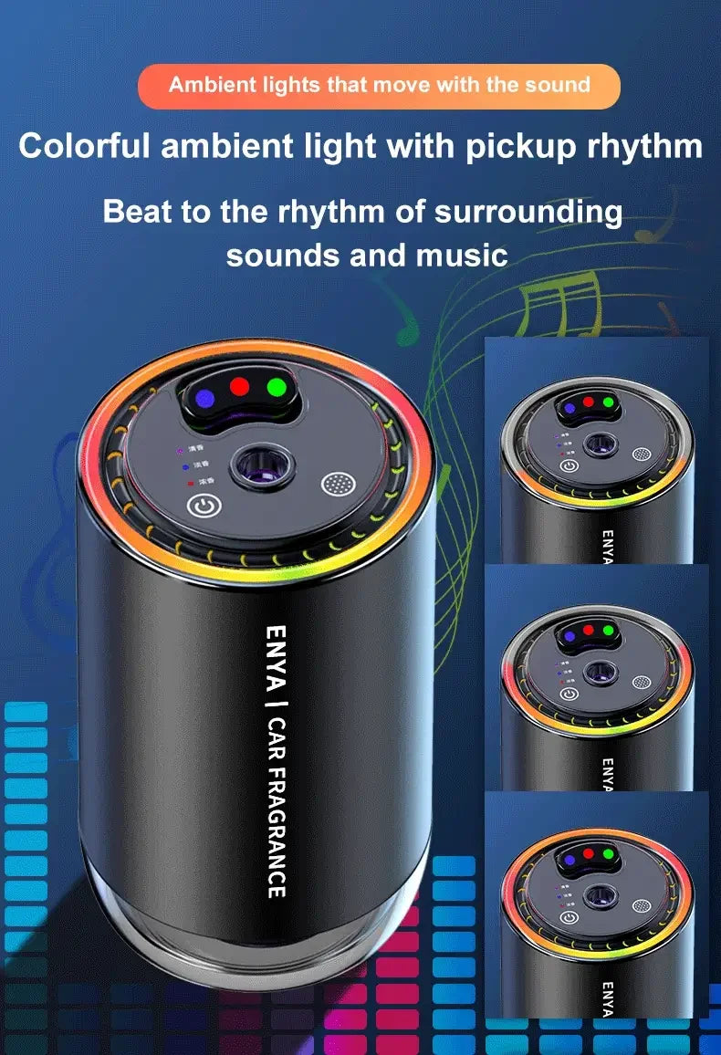 Car Perfume 3 in 1 Color Air Freshener Essential Oil Fragrance Diffuser Smell Distributor USB Aromatherapy Scent Air Refresher