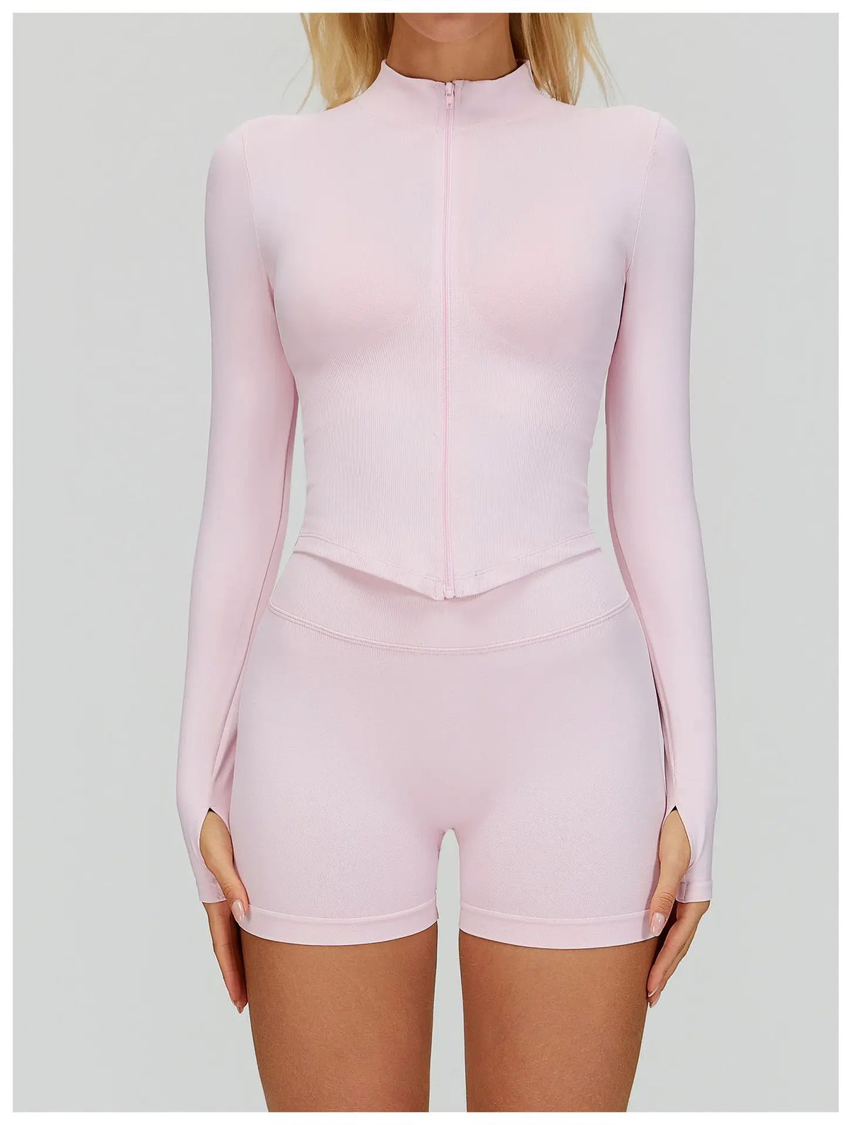 Zipper Yoga Shirts For Women Long Sleeve Seamless Fitness Running Gym Jacket Workout Dry Fit Breathable High Elastic Sports Top