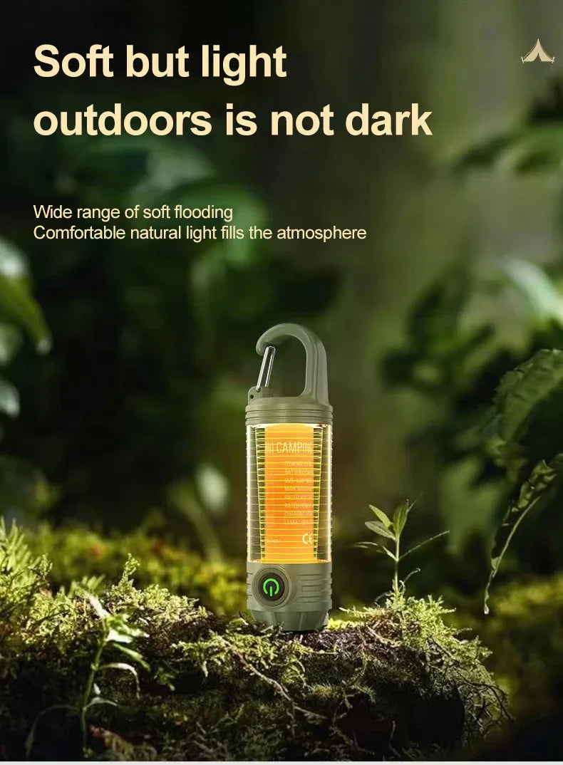 Multi Functional Camping Light Outdoor LED Night Riding light Rechargeable Flashlight Night Light Waterproof Travel Light
