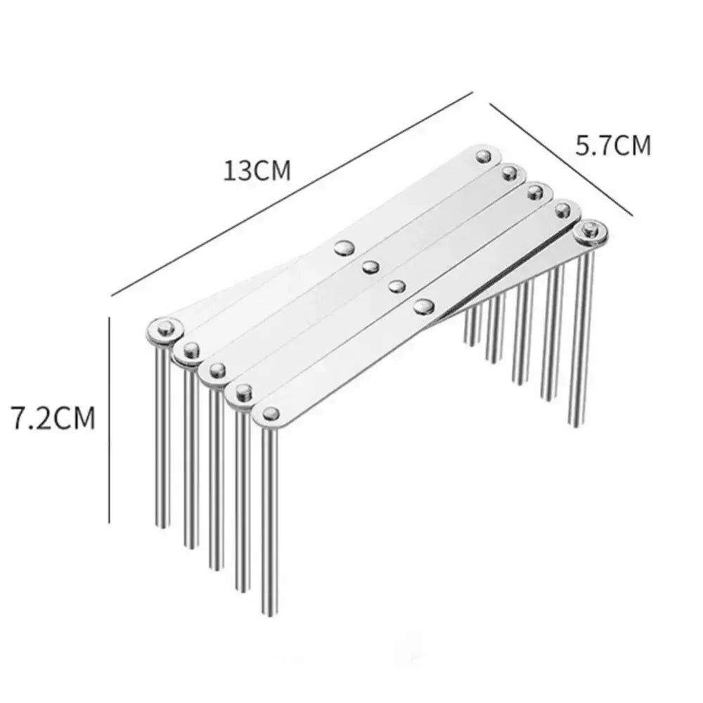 Retractable Storage Rack Space Saving Pot Lid Holder Space-saving Stainless Steel Plate Dishes Rack Heavy Duty For Kitchen Home