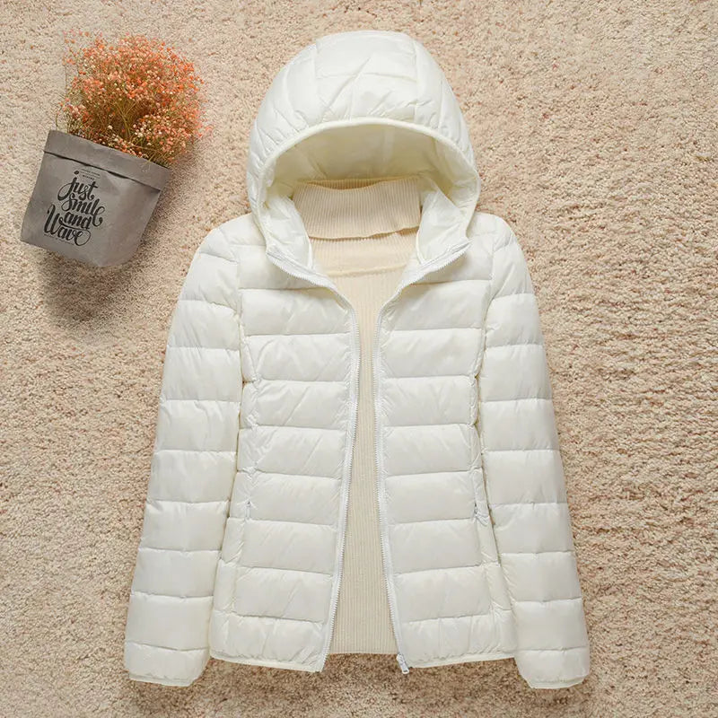 Down Jacket Women Coat Autumn Winter 2022 Spring Jackets for Warm Quilted Parka Ladies and Light 2021 Female Ultralight Hooded