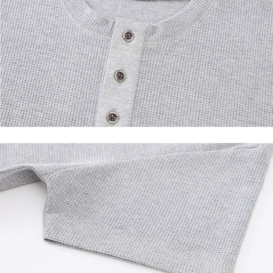 Henry Collar T-shirt Men Plus Size 7XL Summer Short Sleeve Tops Tees Fashion Casual Solid Color Tshirt Male Big Size