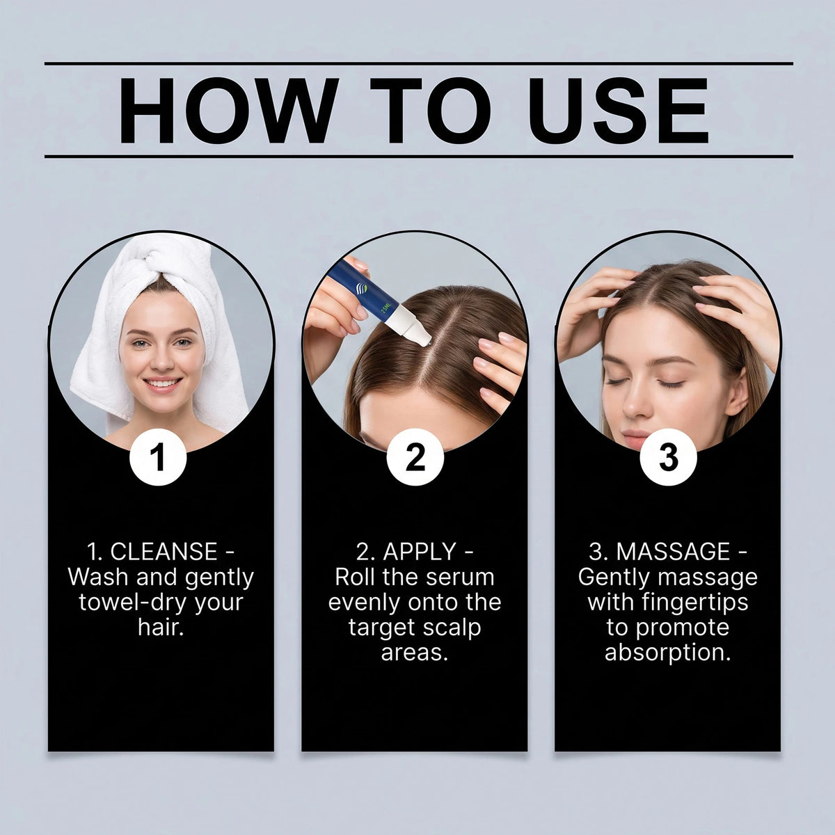 Gentle Scalp Care Rosemary Hair Ball Essence Moisturizing Soft Glossy Plump Nourishing Serum