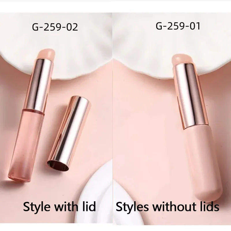 Nail Art Silicone Brush Reusable Mirror Powder Pigment Applying Manicure Tool Gradient Effect Nail Arts Silicone Applicator