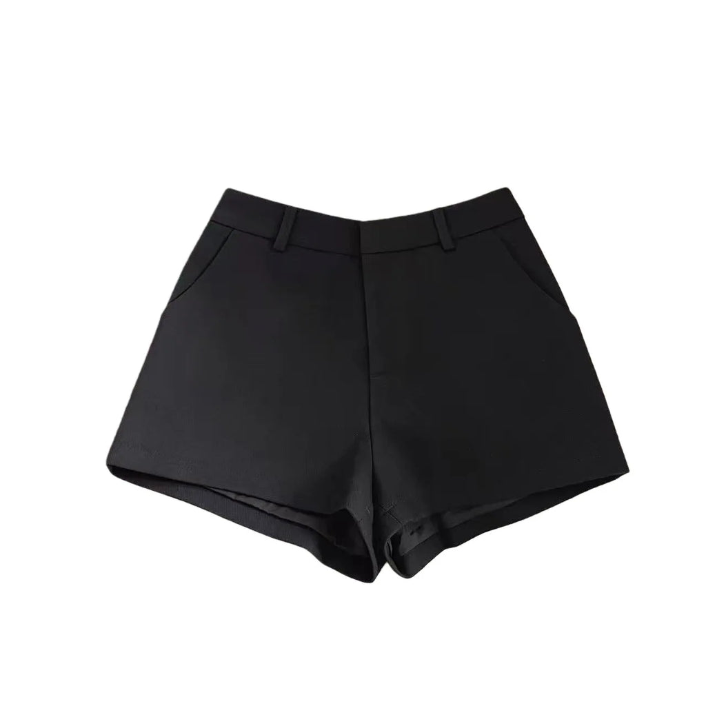 Women's 2026 New Elegant Solid A-Line Wide Leg Shorts Fashion Summer High Waist Korean Pants Casual Office Lady Commute Outfits