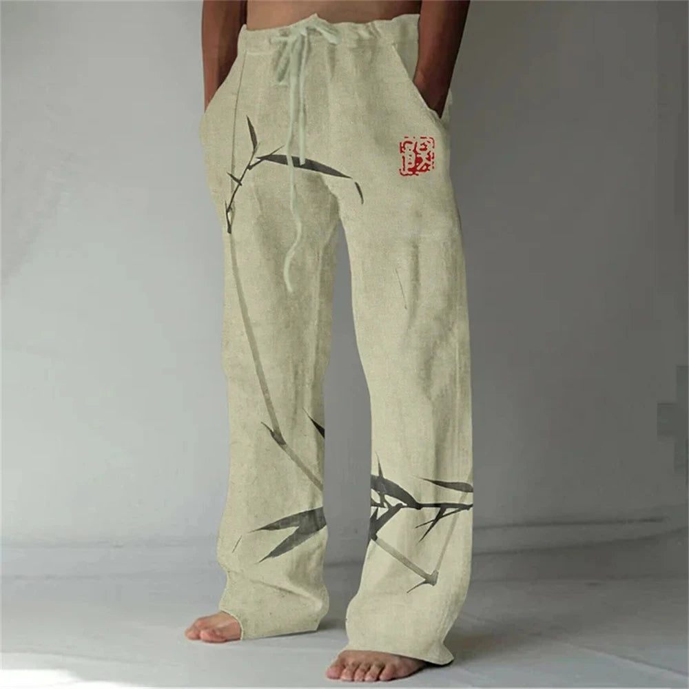 Men's Casual Pants Shark A 3d Printed men's New Winter Pants Fashion men's Loose Casual Pocket Pull Rope Sports Pants