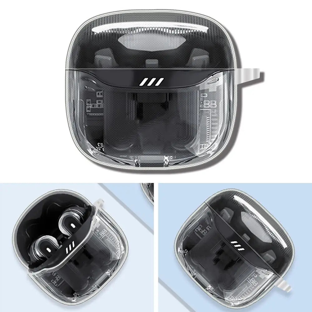 Earphone Case For JBL TUNE FLEX2 Transparent TPU Bluetooth Headset Protective Sleeve Soft Rubber Shell Anti-fall Protector Cover