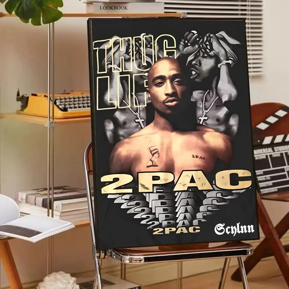 Rapper 2Pac T-Tupac S-Shakur Poster Paper Print Home Living Room Bedroom Entrance Bar Cafe Art Painting Decoration