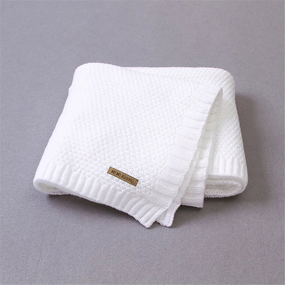 Baby Blankets Knitted Newborn Swaddle Wrap Blanket Cartoon Rabbit Toddler Photograph Props Multifunction Children Covers
