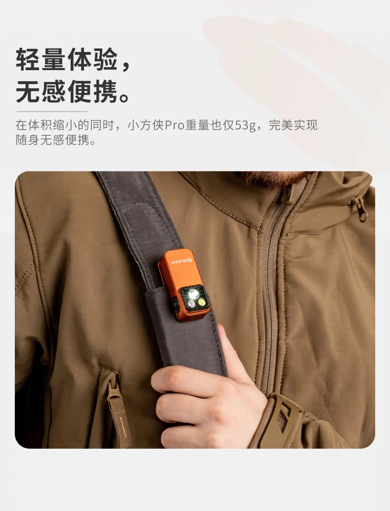 OLIGHT Clip Pro/Pro S 3/5 Light Source Magnetic Clip Lamp Outdoor Headlight Portable Mini Flashlight Cool Gifts