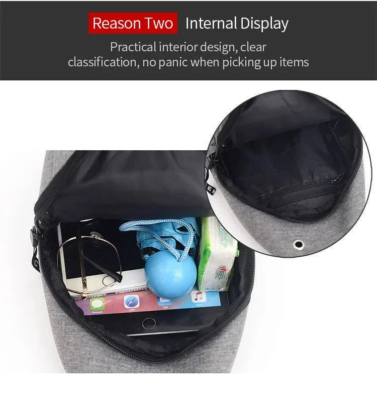 Men Waterproof Large Capacity Fanny Pack, Adjustable Strap Crossbody Bag for Outdoor Travel Hiking Cycling Casual Daily Supplies