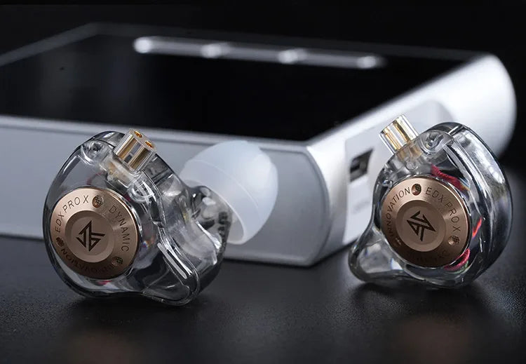 KZ EDX Pro X Single Dynamic Driver In-Ear Monitor Wired Earbuds HiFi Earphone with Detachable Cable