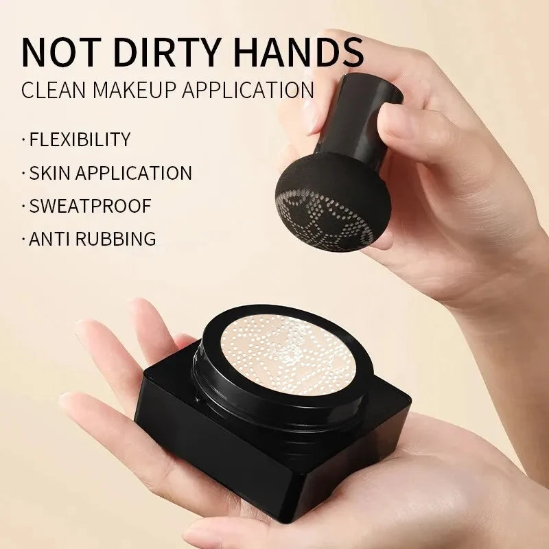 Sunisa Magic Mushroom Head Air Cushion CC Cream Waterproof Brighten Concealer Foundation Hydrating Makeup Base Skin Care Women
