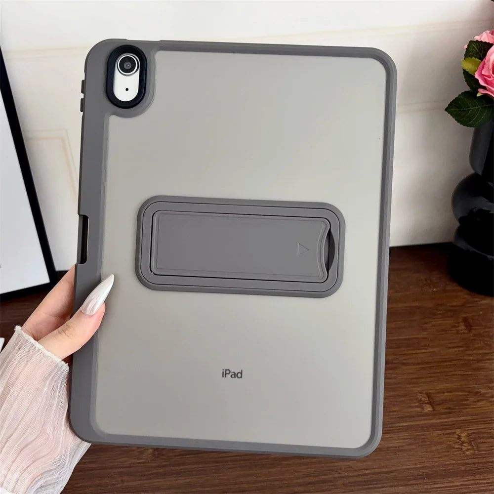 For iPad 12th A16 11th 10th 7th 8th 9th 10.2" 6th 5th 9.7" Air 4 5 Air 11 Pro11 Stand Case iPad Mini 7 6 5 4 Pencil Slot Cover
