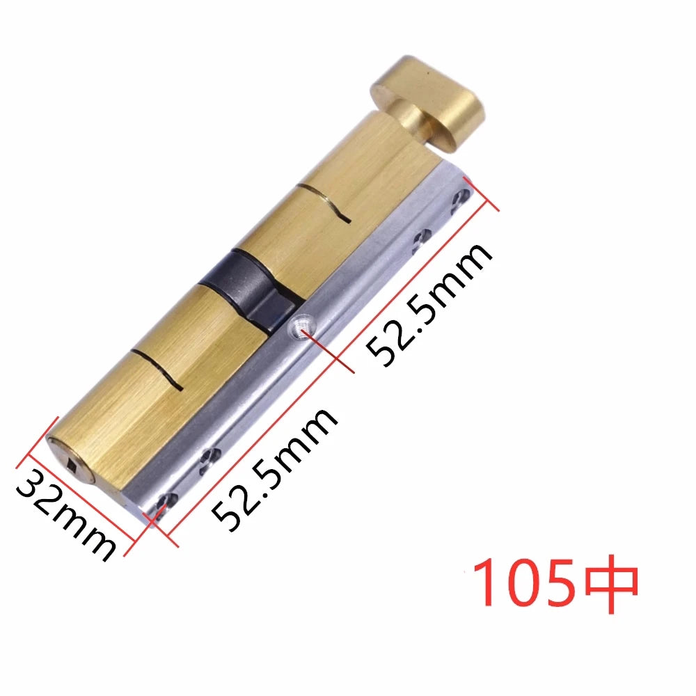 Super D-grade 8-track Single Opening with Knob Anti-theft Cylinder,Universal Lock Core for Iron and Wooden Doors,8 Keys Cilindro