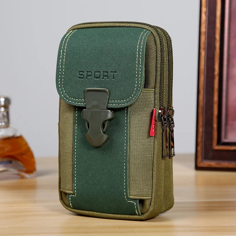 Unisex Belt Pouch Phone Pouch Phone Holster Pouch Mobile Belt Pouch Small Tactical Belt Backpack Card Holder