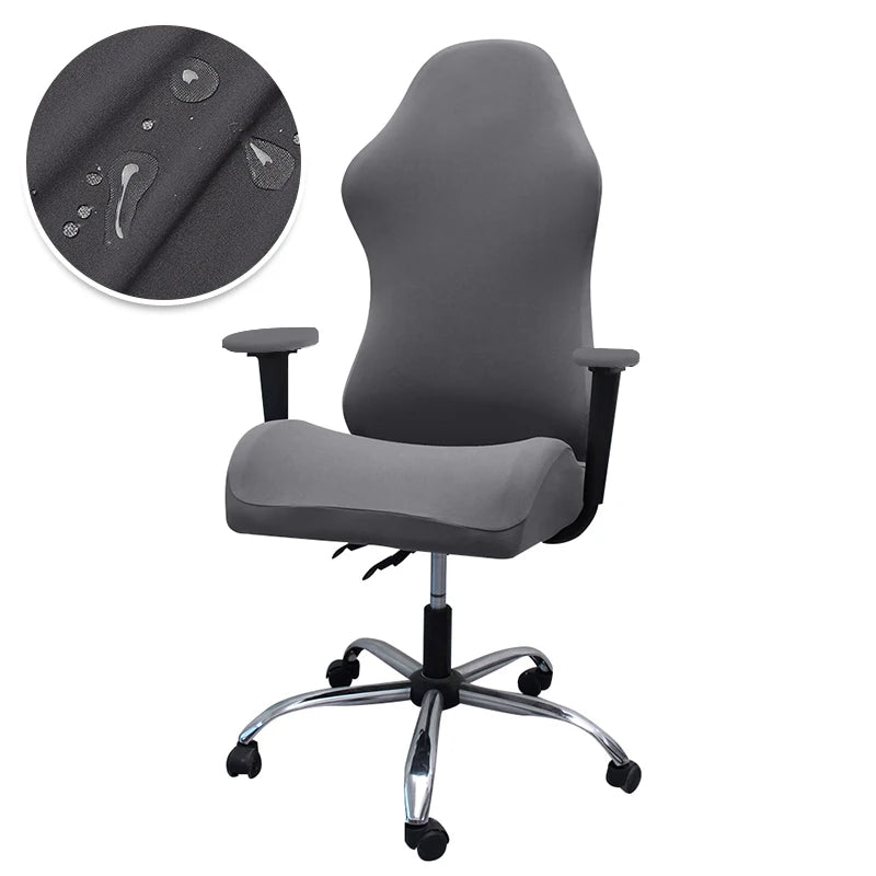 Simple Home Gaming Chair Cover Universal Computer Game Competitive Chair Seat Backrest Armrest Elastic Swivel Chair Covers Home