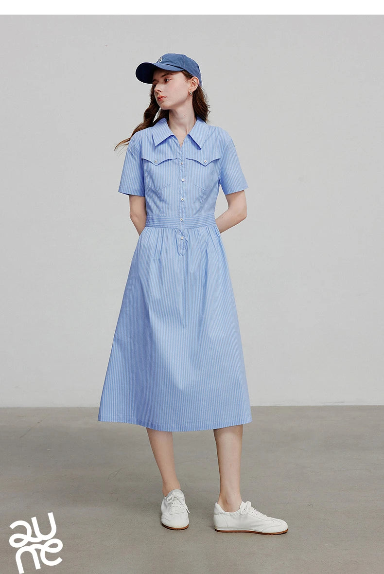 TOYOUTH Women Dress 2025 Summer New Elegant Dress 8529020