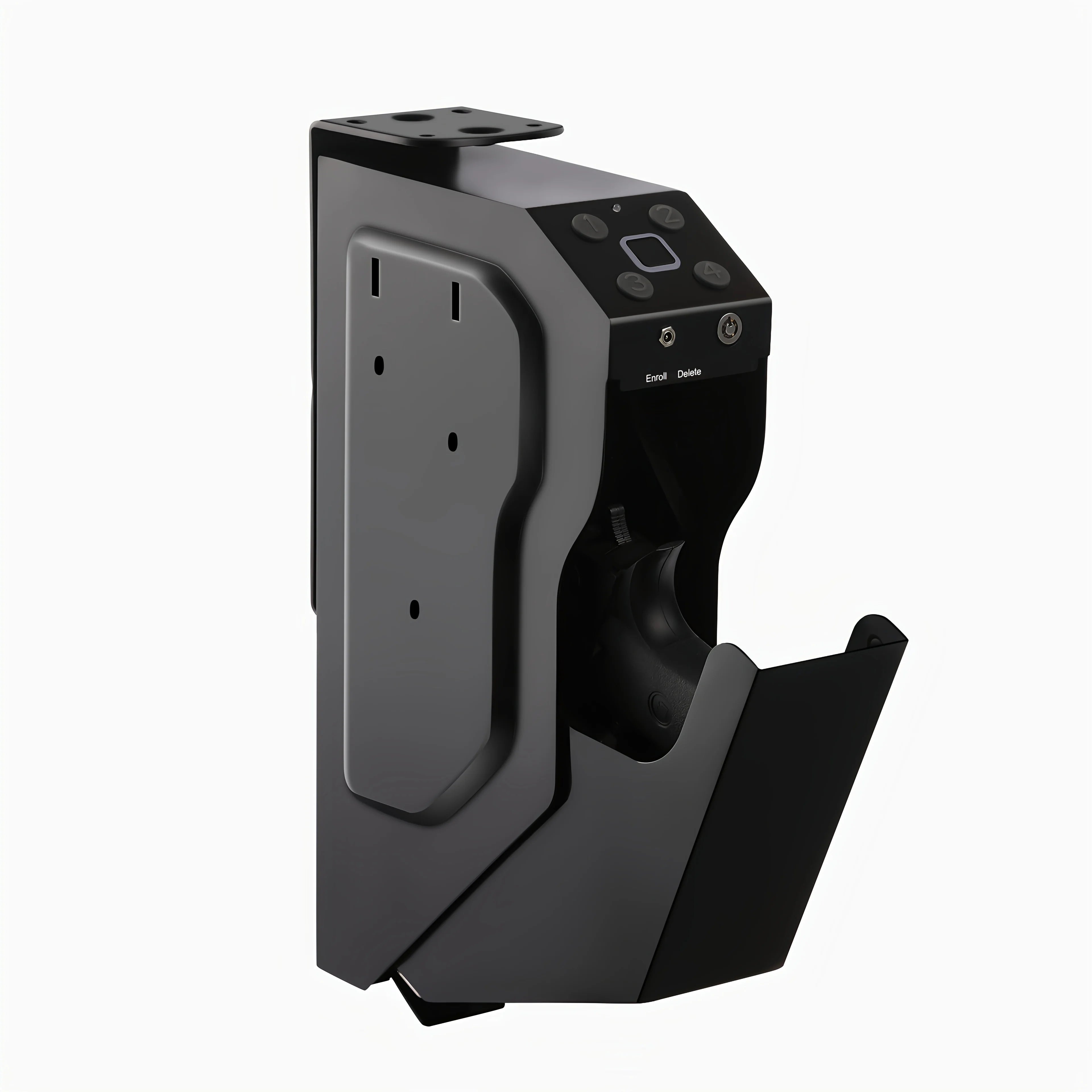 Gun Safes Pistol Box Biometric Fingerprint/Password Steel Gun Box Unlock Anti-Burglary with Keys Strongbox For Desk Cabinet