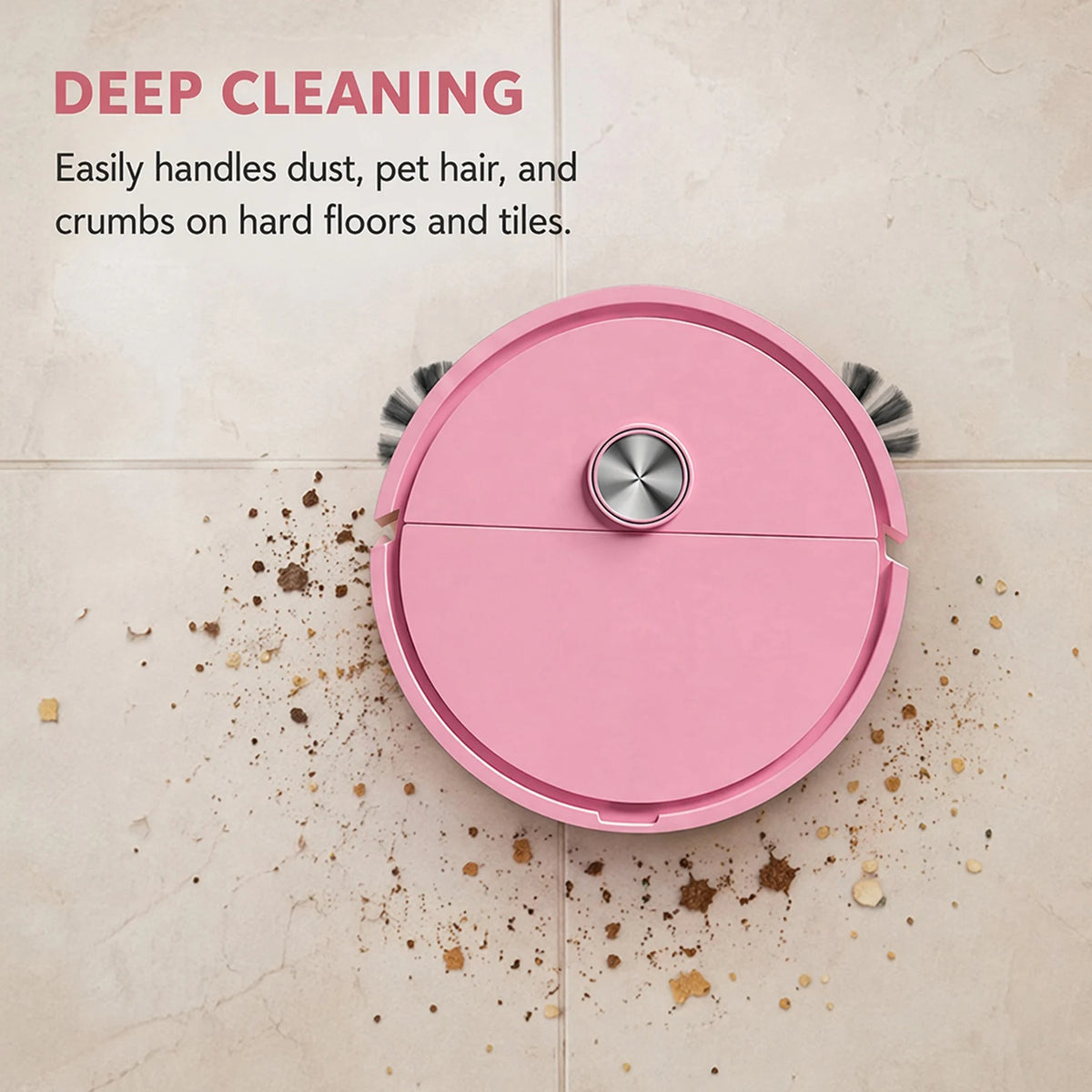 3 In 1 Intelligent Cleaning Robot Easy To Use Mini Robots Vacuum Cleaner Multi Function Sweeping Cleaners for Car&Home Cleanings
