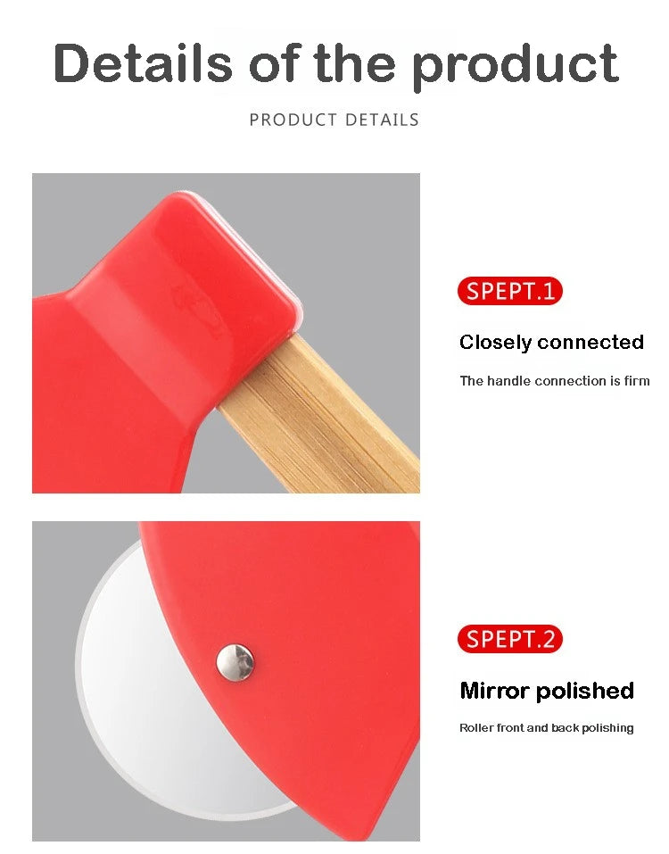 Axe Head Shape Pizza Cutter, 9 Inch x 4 Inch Stainless Steel Pizza Knife Sharp Blade for Cutting of Pizza, Bread and Cake