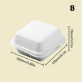 10pcs Disposable Bento Food Containers Baking Dessert Cake Bowl Packaging Burger Snack Boxes Microwavable Home Lunchbox